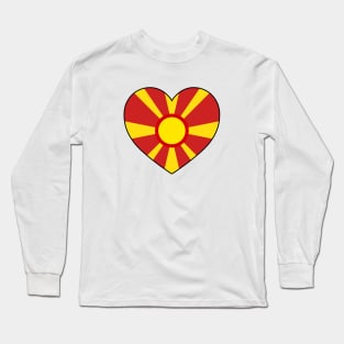 Heart - North Macedonia Long Sleeve T-Shirt